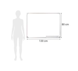 Pizarra 80x120 cm blanco