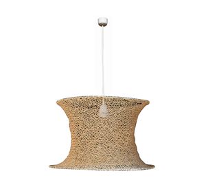 Lámpara colgar 60W E27 1L Bohosoul doble natural