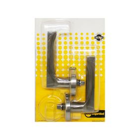 Cerradura tubular manilla baño/dormitorio plata Milano Yale