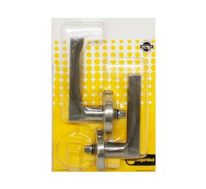 Cerradura tubular manilla baño/dormitorio plata Milano Yale