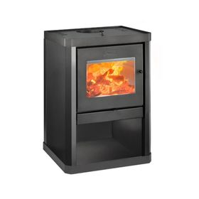 Estufa a leña 10000W Classic 400 negro satinado