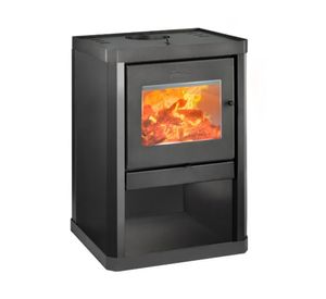 Estufa a leña 10000W Classic 400 negro satinado