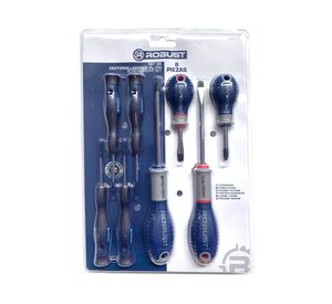 Juego destornilladores 8 piezas Robust