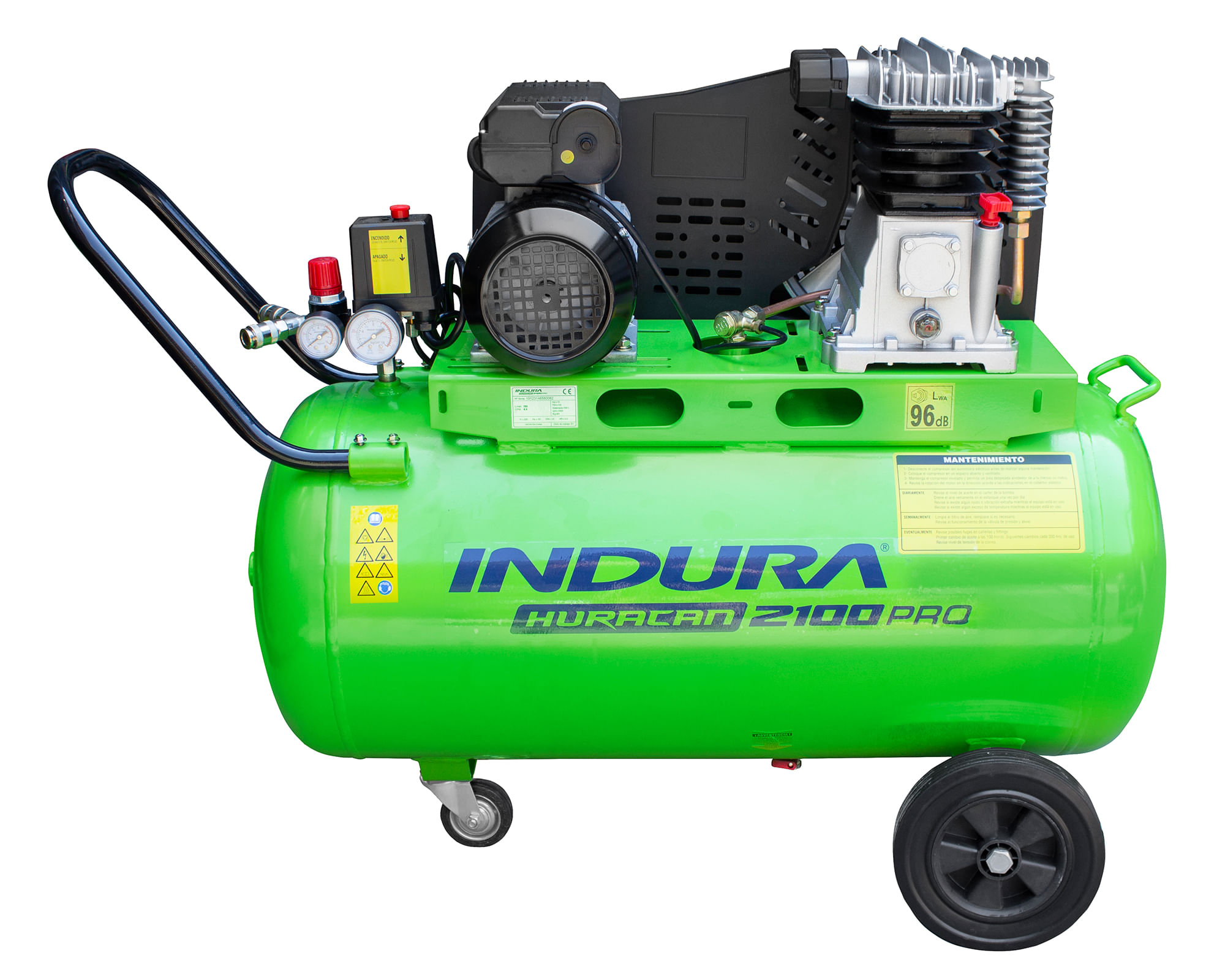 Compresor Huracan 2100 Pro 2 HP 100 lt