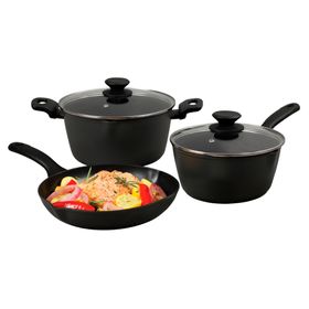 Batería de cocina Kingsway 5 piezas negro