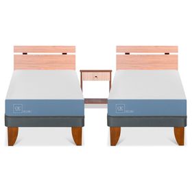Dúplex cama europea 1 plaza x 190 cm Excellence + set Olmo Cic