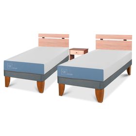Dúplex cama europea 1 plaza x 190 cm Excellence + set Olmo Cic