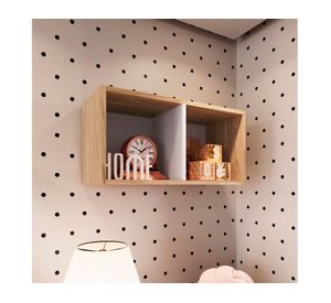 Repisa Honey doble café / blanco Be Design