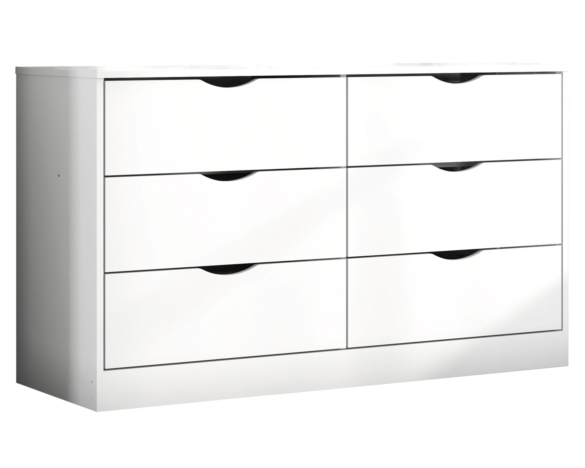 Be Design Cómoda 6 cajones Pisa blanco