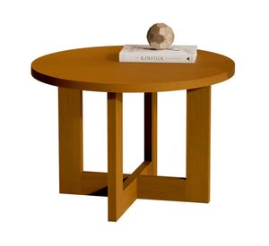 Mesa de centro redonda Be caramelo