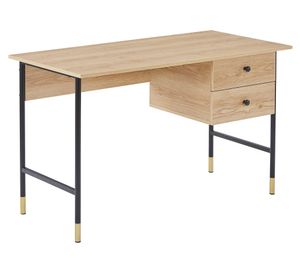 Escritorio Sasha madera 77x120x60 cm 2 cajones