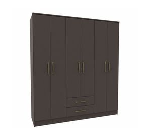 Clóset 6 puertas 2 cajones Pequim negro