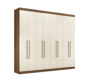 Clóset 8 puertas 4 cajones Master Vip off white/café 217.6x238.8x46.3 cm