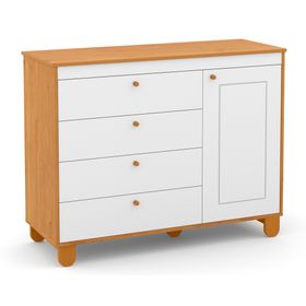 Cómoda 1 puerta 4 cajones Zupi café