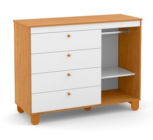 Cómoda 1 puerta 4 cajones Zupi café