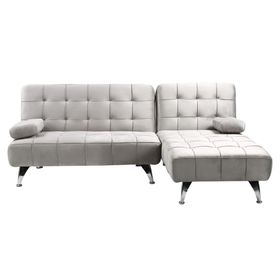 Futón esquinero 3 cuerpos Málaga gris