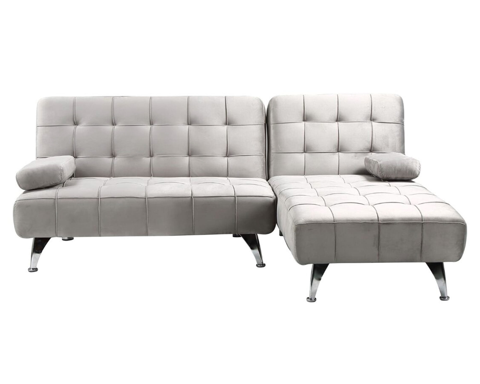 M+Design Futón esquinero 3 cuerpos Málaga gris