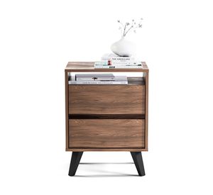 Velador 2 cajones Atacama café