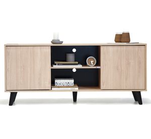 Rack TV 55" alto Atacama café claro