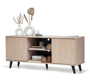 Rack TV 55" alto Atacama café claro