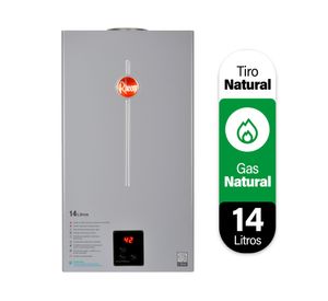 Calefont tiro natural 14 litros gas natural Prestige Rheem