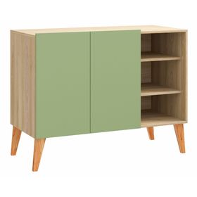 Buffet TV 49" Leaves verde/natural