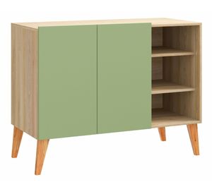 Buffet TV 49" Leaves verde/natural
