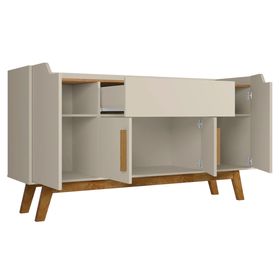 Buffet 1 cajón Future blanco invierno/canela