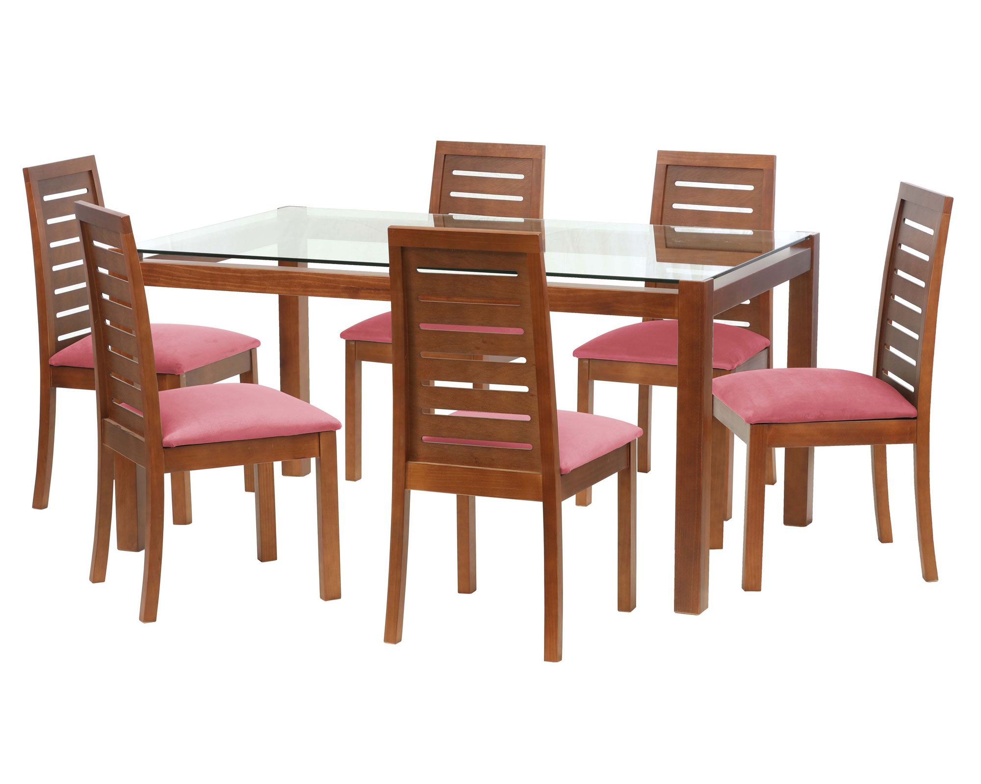 Latam Home Comedor 6 sillas Barcelona rosado Latam Home