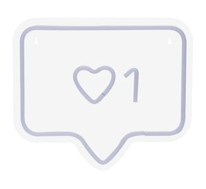 Lámpara pared Like heart luz cálida