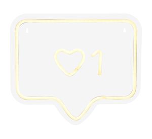 Lámpara pared Like heart luz cálida