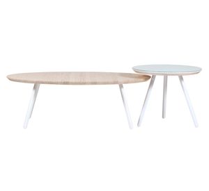 Mesa de centro Aula natural/blanco