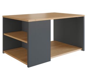 Mesa de centro rectangular Foggia grafito/miel