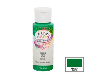Pintura acrílica 59 ml trébol mate Testors Craft