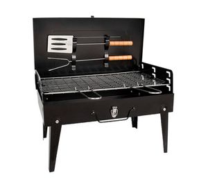 Parrilla a carbón portátil Tipo Maleta FXP180 negro