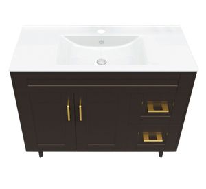 Mueble vanitorio 100 cm BM-Deluxe-100SKC+P-1 café Domsa