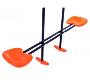 Set columpio balancín y resbalín 180x285x195 cm