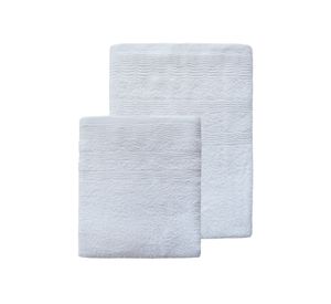Toalla baño + toalla mano blanco Idetex