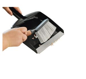 Pala manual con escobilla mango bambú