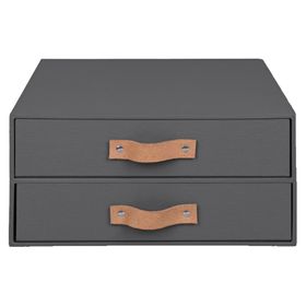 Cajonera rígida asa cuero 15x30x30 cm