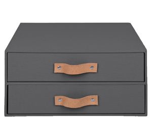 Cajonera rígida asa cuero 15x30x30 cm