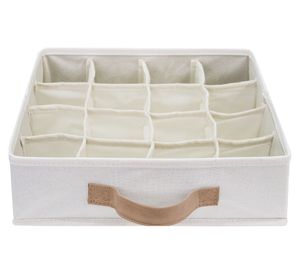 Organizador tela 16 espacios crudo 9x30x30 cm