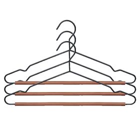 Colgador metal/madera 3 piezas
