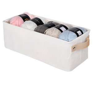 Canasto alargado con asa crudo 13x14x38 cm