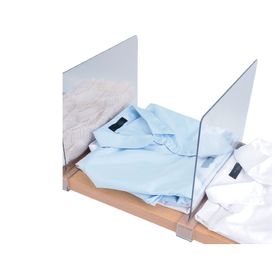 Divisor repisas transparente