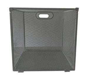 Canasto plegable malla metal grafito 30x30x30 cm