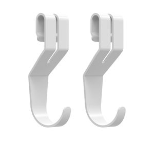 Gancho blanco 2 unidades