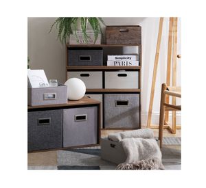 Canasto plegable bajo melange 15x30x30 cm