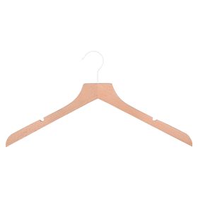 Colgador Fino blanco/madera 10 piezas