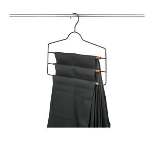 Colgador pantalones negro/madera